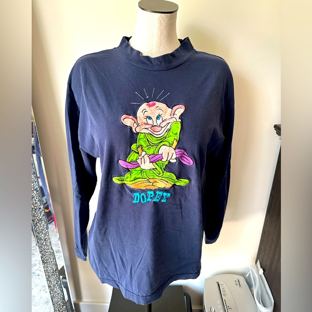Dopey Kids Long Sleeve Shirt - Navy Blue